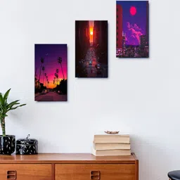 Set of 3 Beautiful View Of The Eiffel Tower Wall Painting-54