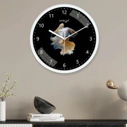 random Multicolour Modern Plastic Stylish Non Ticking Silent Analog Wall Clock -12 inch-picture-26