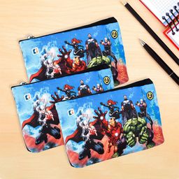 Kuber Industries Kids Pack Of 4 Marvel Avengers Pencil Pouch-13