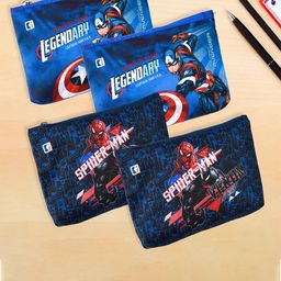 Kuber Industries Kids Set Of 4 Printed Pencil Pouches-8