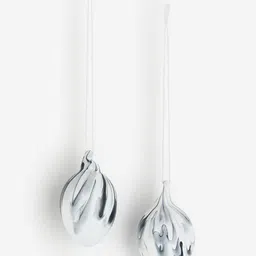 H&M Grey 2-Pack Patterned Decorations-image-50