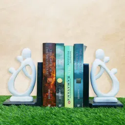 katkaria creations Dust Kazuko White Marble Book End-picture-36