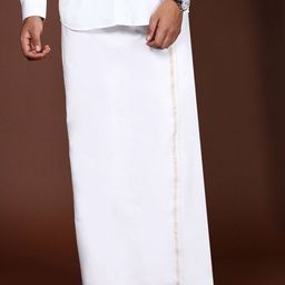 Devala Weavers Society Men Cotton Dhotis with Woven Border-picture-10