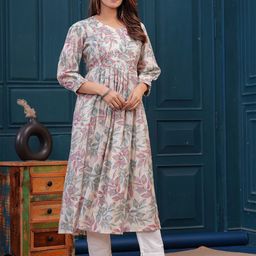 Meeranshi Printed A-Line Kurta-26