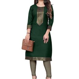 HF HOLYDAY FASHION Women Woven-Design Straight Kurta-image-33