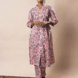 GULABOSITABO Women Printed Pure Cotton A-Line Kurta-picture-20