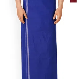 Ethazh Men Solid Set of 2 Dhotis-image-5