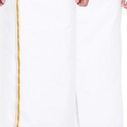 Ramraj Men Pack Of 2 Cotton Dhotis With Zari Border-picture-12