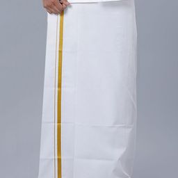 Ramraj Men  Zari Border Pure Cotton Dhotis-39