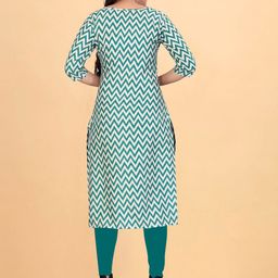 Rangrasiya Corporation Chevron Printed Cotton Silk Kurti image 4