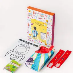 My House Teacher Space Hero Dress Up Cape Set with Colouring Activity-8