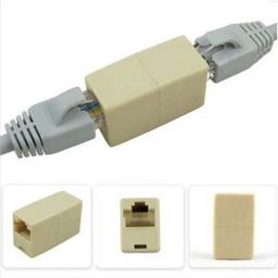 99Gems (PACK OF 3) RJ45 CAT5E CAT6 Couple Plug Network Ethernet LAN Cable Jointer Connector Adapter for Computer Cables & Connectors Lan Adapter Lan Adapter image 2