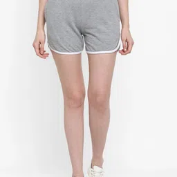alan jones Solid Women Grey Dolphin Shorts-picture-20