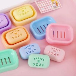 Bathing Cute Soap Erasers for Kids, Cute Soap Shaped Erasers for Return Gifts Non-Toxic Eraser-image-72