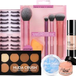 huda crush Diwali Gifts Makeup Kit, Eyelash, Brush, Foundation, Concealer, Compact & Primer-picture-18