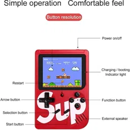 CRATIX SUP GAME 400 in 1 Retro Game Box Console Handheld Video Game box with TV Remote 32 GB with Mario/Super Mario/DR Mario/Contra/Turtles and other 400 Games image 2