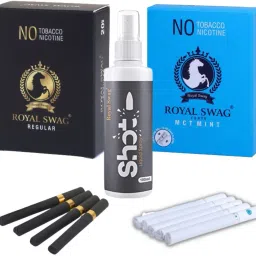 Herbal Cigarette Regular, Mint Flavoured NO Nicotine NO Tobacco With 100ML Shot Smoking Cessations-image-79