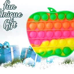 spartan kids Apple Pop It Fidget Toy with Pure Silicon, Push Pop Bubble Fidget Toy image 5