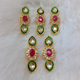 Pack of 5 Pieces Embroidery Stones Material | Shiny Sew on Rhinestones Size:12MM-image-16