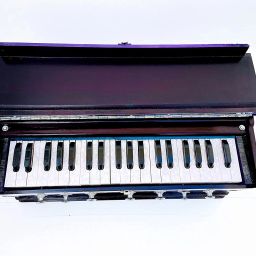 Double Bellow , Wooden Keyboard Cover, 39 Keys HARMON41 3.25 Octave Hand Pumped Harmonium-image-48