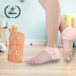 CREPE BANDAGE 8CM X4MTR WITH ANTI CRACK HEEL SET Crepe Bandage-image-5