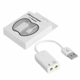 ASTOUND White USB External Sound Card | 7.1 Channel Stereo Audio Adapter-C3 Phone Converter-image-70