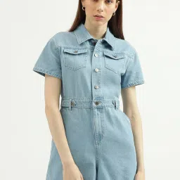 Women Blue Romper-image-26