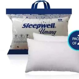 Polyester Fibre, Microfibre Solid Sleeping Pillow Pack of 2-image-49