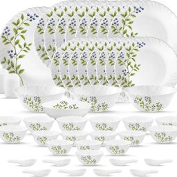 Pack of 47 Opalware Lush Green Dinner Set-image-41