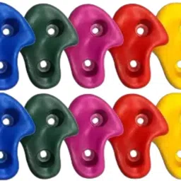 10pc Rock Climbing Holds Play Set for Kids and Adults Mounting Hardware Included Climbing Hold-12