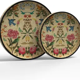 Beautiful Decorative Round Serving Trays for Serving, Decorating Tray-16