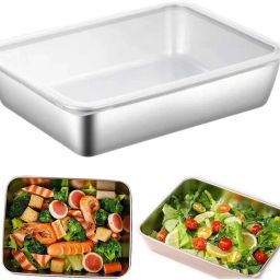 Stainless Steel Food Storage Container with Lids,Oven Tray, Pan Tray-picture-28