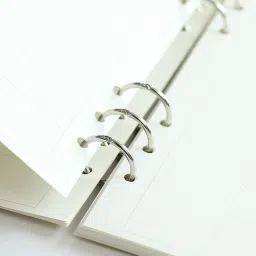 DEZIINE 2 Pcs Silver Book Rings, 3 Holes Metal Loose Leaf Binder Rings Manual Ring Binder-40