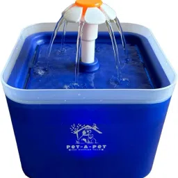 Cat Water Fountain with LED Light Quiet Drinking Blue-image-46