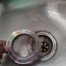 Kitchen Sink Stainless Steel Pop-Up Strainer-image-11