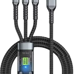 Chias 100 W Quick Charge 6 A Wall Charger for Mobile with Detachable Cable-25