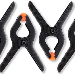 Hiffin 4 PCS Photography Backdrop Support Spring Clamp 4.3"/11cm for Background Muslin, Canvas, Paper, Chromakey Screen, Heavy Duty Clip, Photo Studio, Backdrops Backgrounds Woodworking Plastic Camera Pistol Grip-12