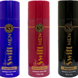 Swift Deodorant for Men | Combo Pack of 3, 175 ml each Deodorant Spray-For Men-7