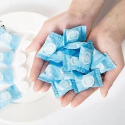 Magic Compressed Towel Disposable Towel Mini Tablet Capsules Cloth Wipes Paper Tissue[PACK OF 10 COIN TABLET ]-image-34