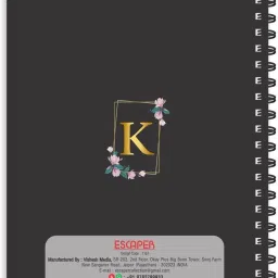 escaper K letter diary (Ruled - A5), K initial Diary, K alphabet diary A5 Diary Ruled 160 Pages image 3