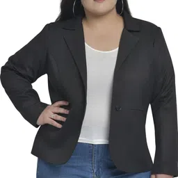 martini Women Solid Single Breasted Formal Blazer-picture-5