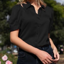 Women Regular Fit Solid Cut Away Collar Casual Shirt-image-82