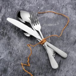 Premium Silver Stainless Steel Spoon Set for Elegant Dining – Set of 1 (5Pcs) Stainless Steel Cutlery Set-14