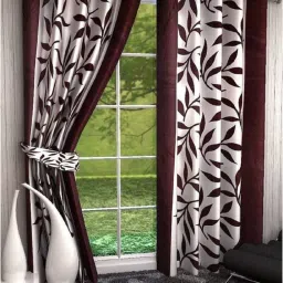 182.88 cm (6 ft) Polyester Semi Transparent Shower Curtain (Pack Of 2)-picture-19
