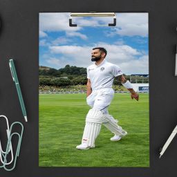 Virat Kohli Digital Reprint Clip Board Exam Pad (14x9.5 Inches) Premium Quality-34
