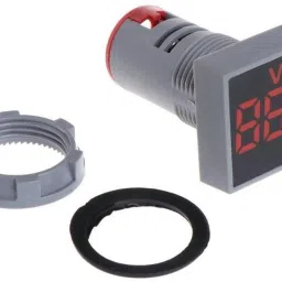gadariya king 22MM AC 12-500V Voltmeter Square Panel LED Digital Indicator Light Digital Voltage Tester image 3