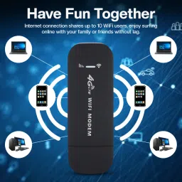 Muvit Fast & Secure 4G Internet with a Portable Dongle 4G Router 2.4 GHz 150 Mbps Wifi Speed NA MiFi (Sim Based) image 3