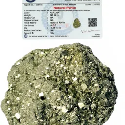 Natural Pyrite Rough Stone 200 gms Regular Asymmetrical Crystal Stone-22