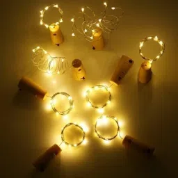 one trade india 20 LEDs 1.98 m Yellow Steady String Rice Lights image 4