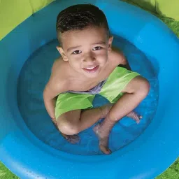Inflatable (IND*38) children's pool For play Tent 97x97x107 cm, (Green) Inflatable Swimming Pool-37